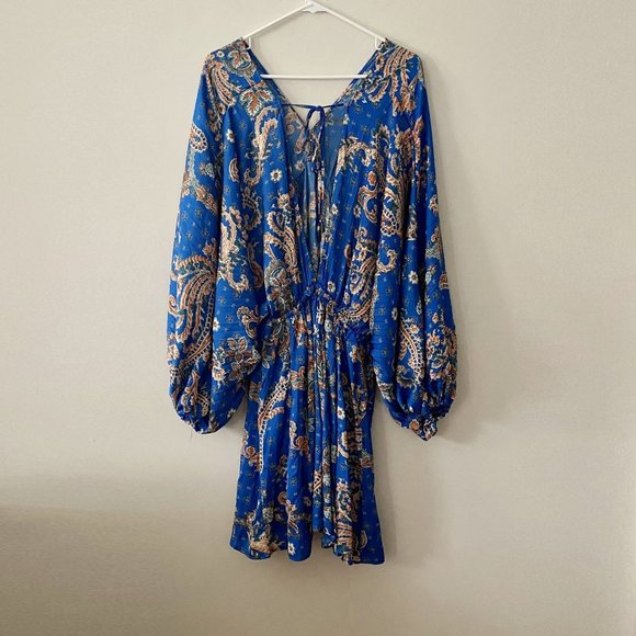 ✨2x HP✨Free People Arzel Printed Mini Dress NWT - Picture 6 of 8